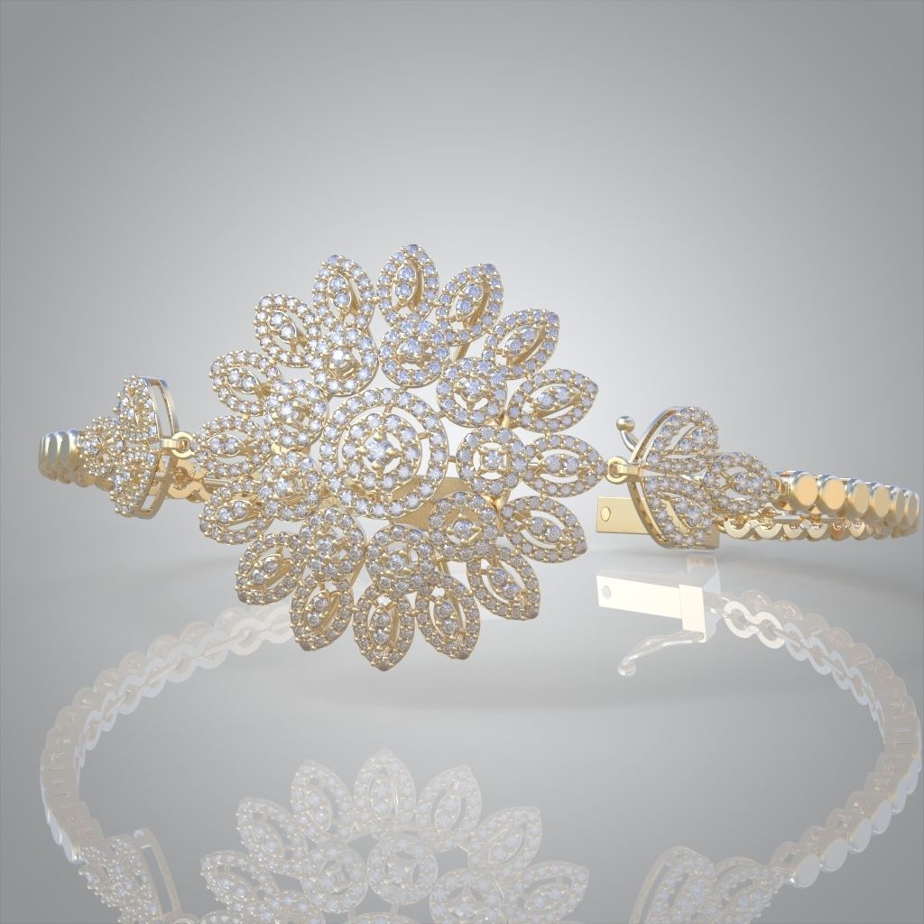 Exclusive Bracelet model 3D printable model 0001 3D print model_2