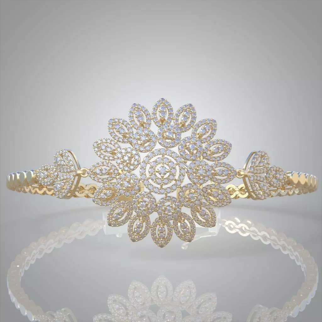 Exclusive Bracelet model 3D printable model 0001 3D print model_0