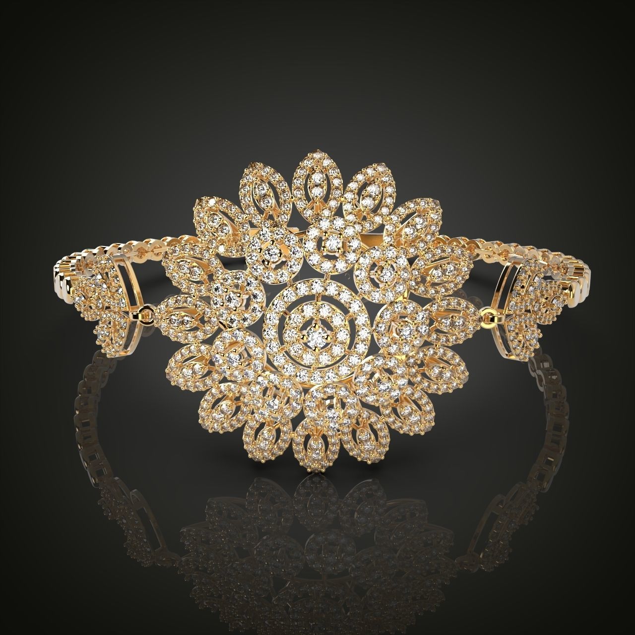 Exclusive Bracelet model 3D printable model 0001 3D print model_15