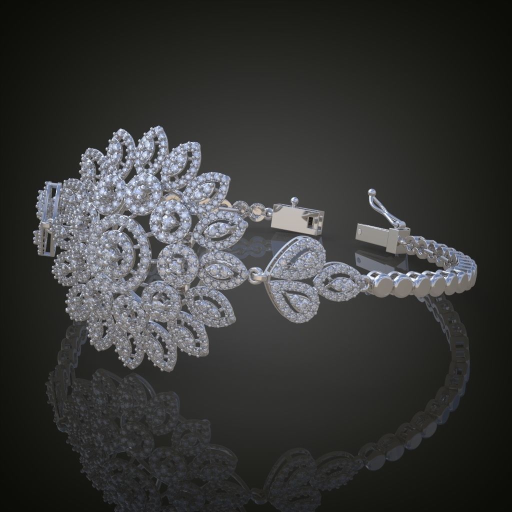 Exclusive Bracelet model 3D printable model 0001 3D print model_8