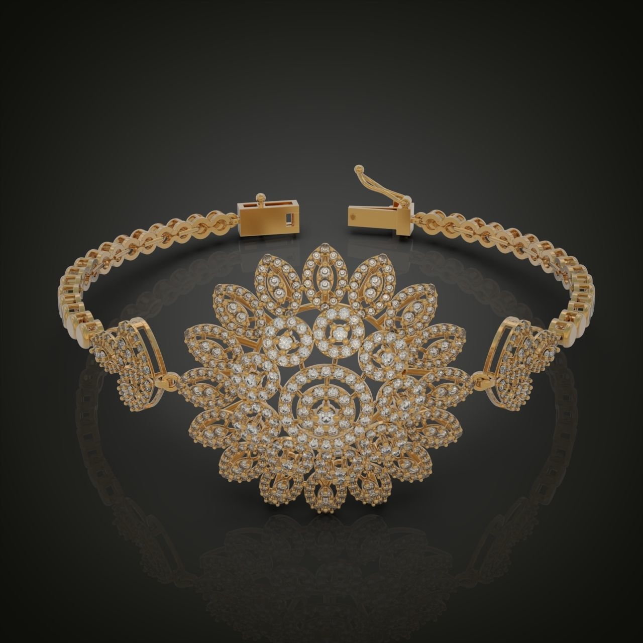 Exclusive Bracelet model 3D printable model 0001 3D print model_16