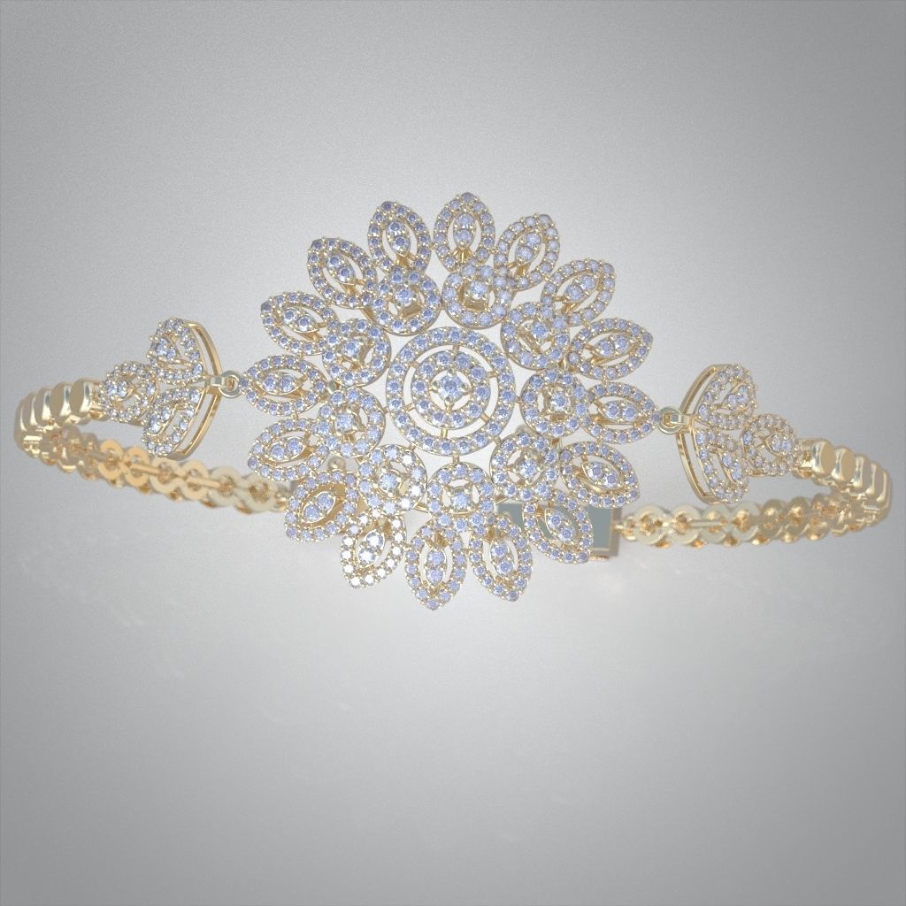 Exclusive Bracelet model 3D printable model 0001 3D print model_31