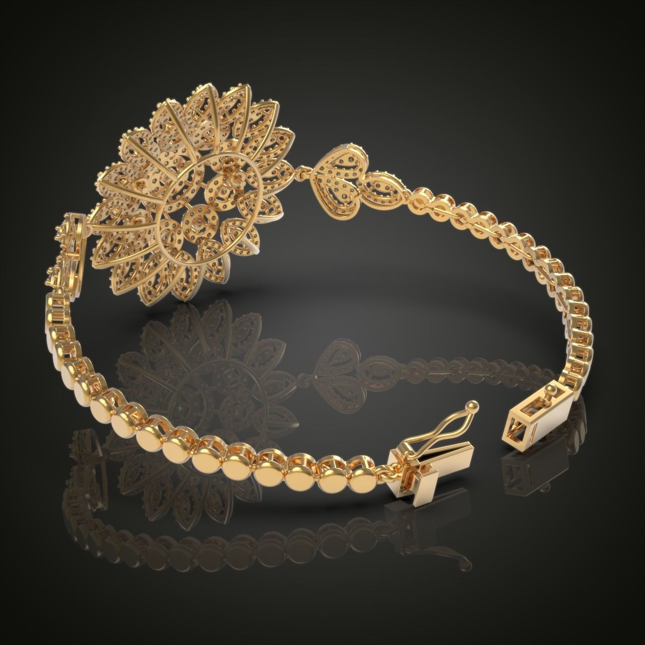 Exclusive Bracelet model 3D printable model 0001 3D print model_18