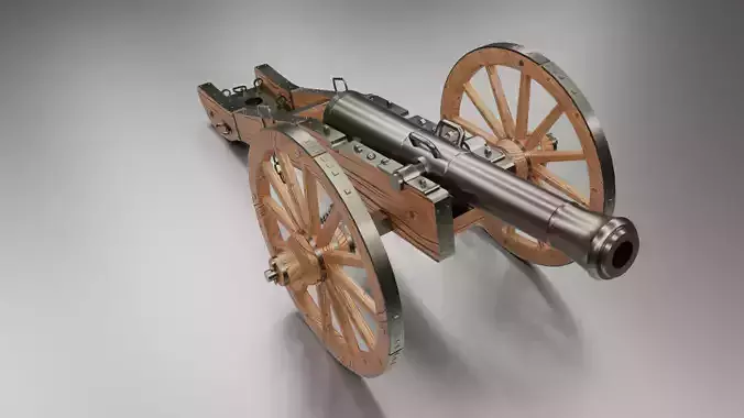 Old Medieval Artillery Cannon