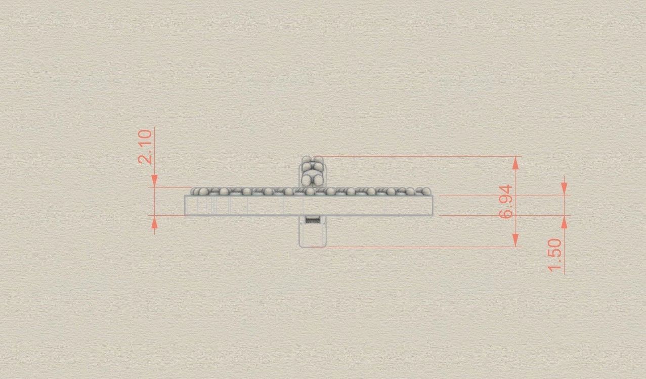 Model 806 Initial L Diamond Letter Pendant 3D print model_5