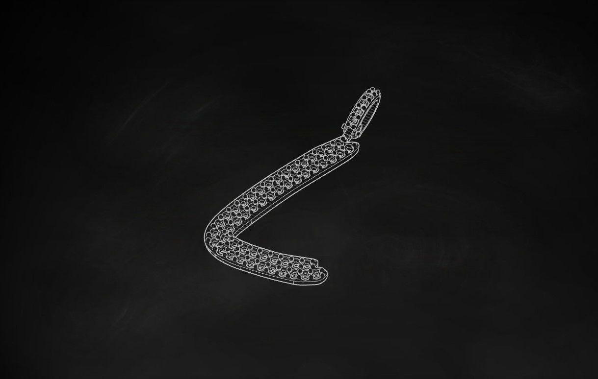 Model 806 Initial L Diamond Letter Pendant 3D print model_9