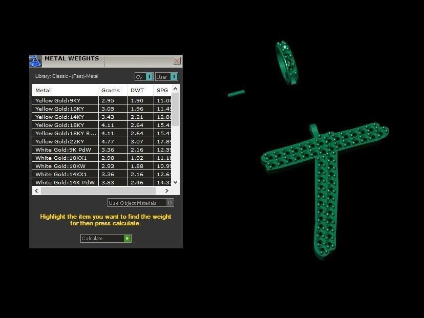 Model 813 Initial T Diamond Letter Pendant 3D print model_11