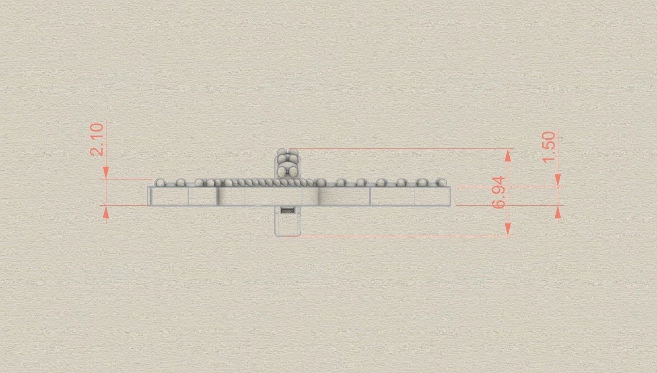 Model 813 Initial T Diamond Letter Pendant 3D print model_7