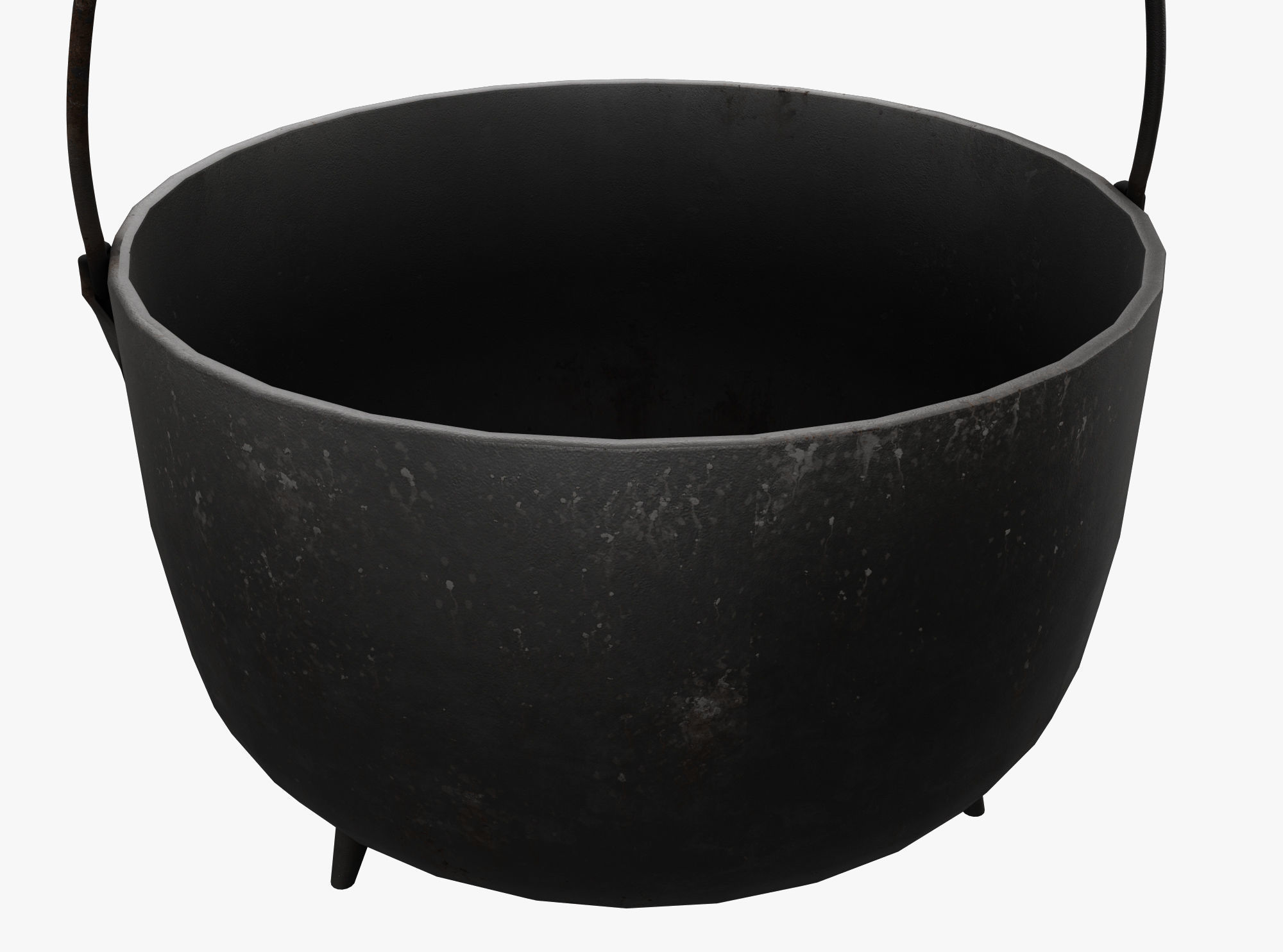 Witchs Cauldron Low-poly 3D model_1