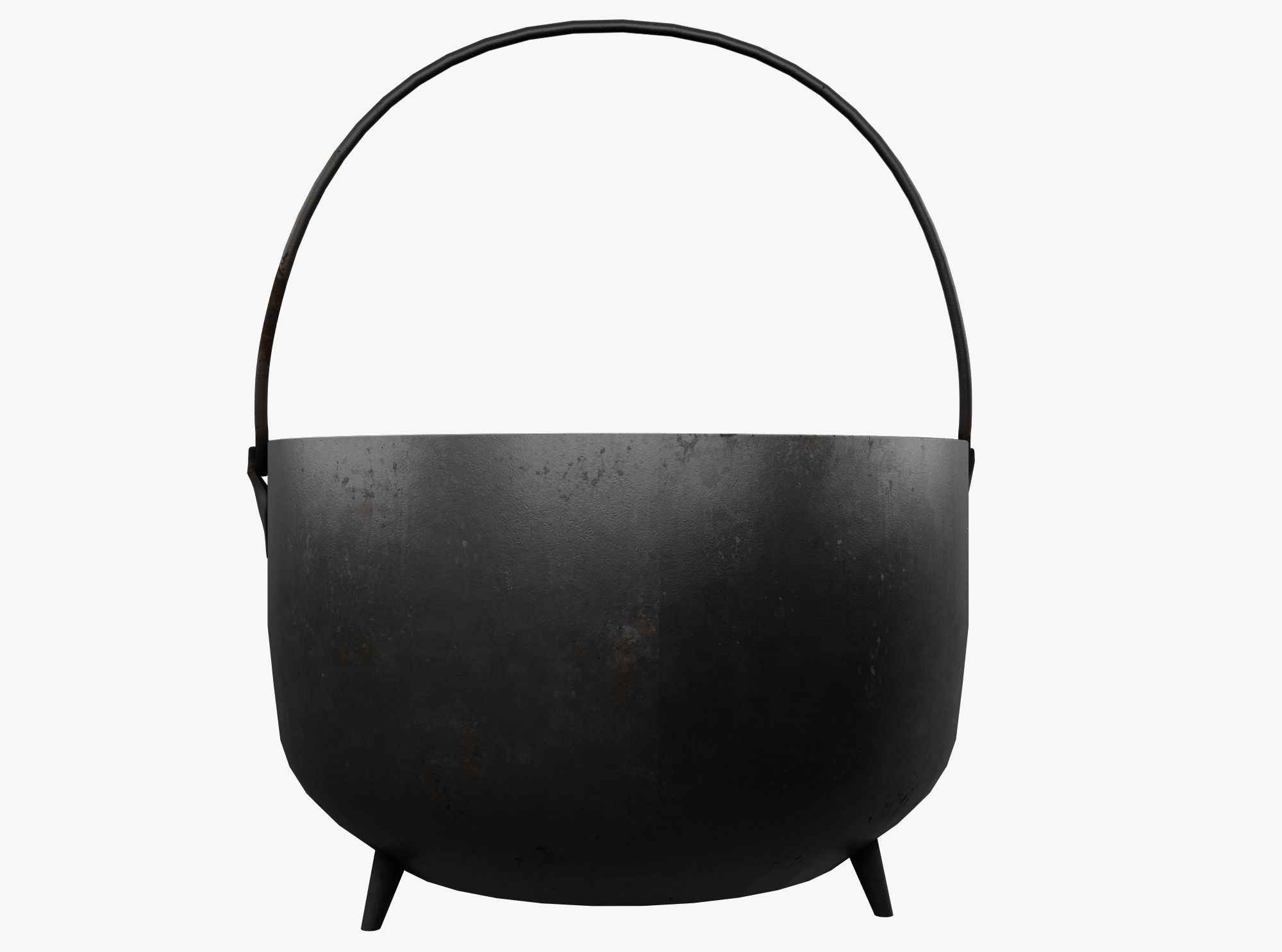 Witchs Cauldron Low-poly 3D model_2