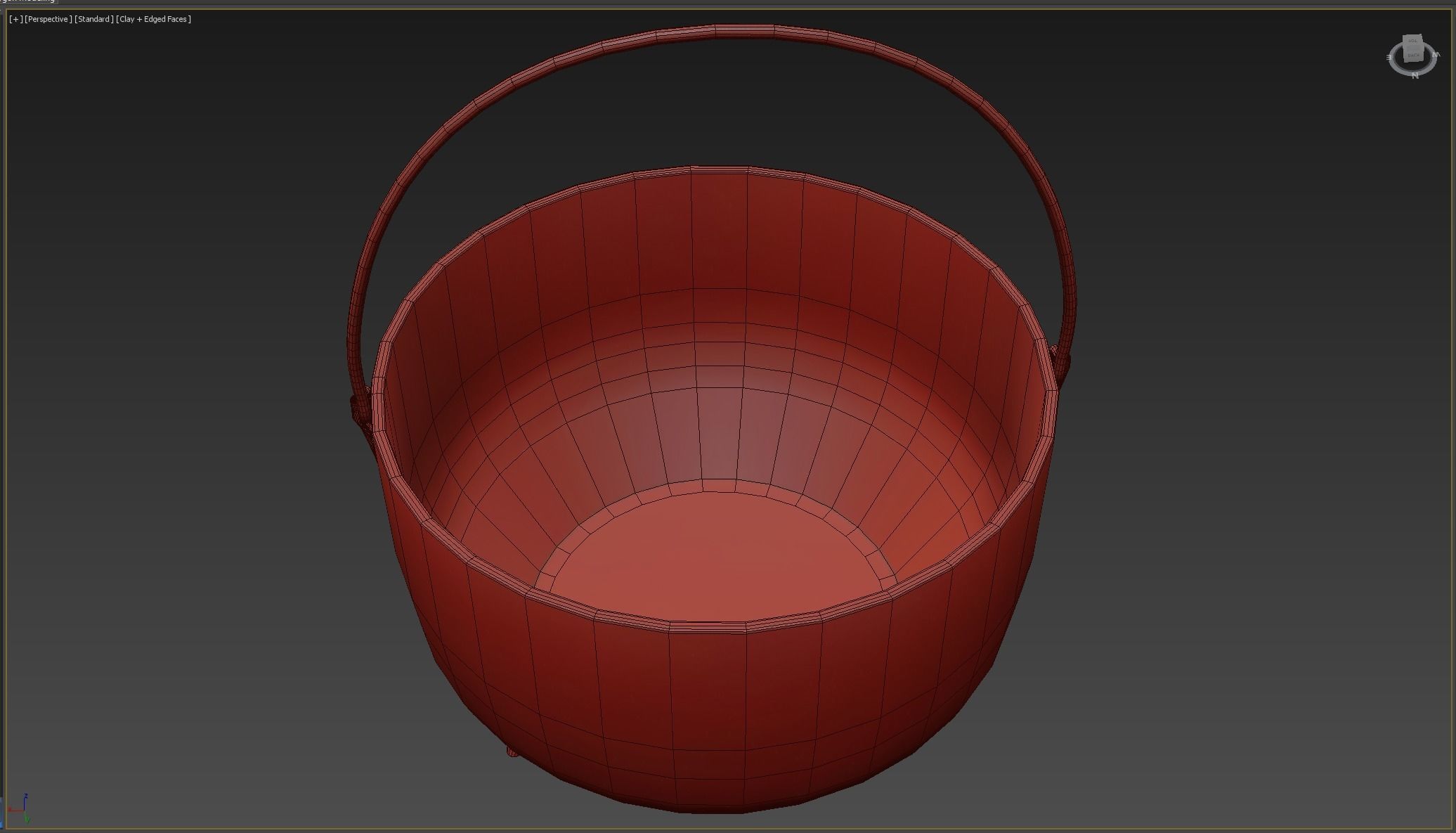 Witchs Cauldron Low-poly 3D model_5