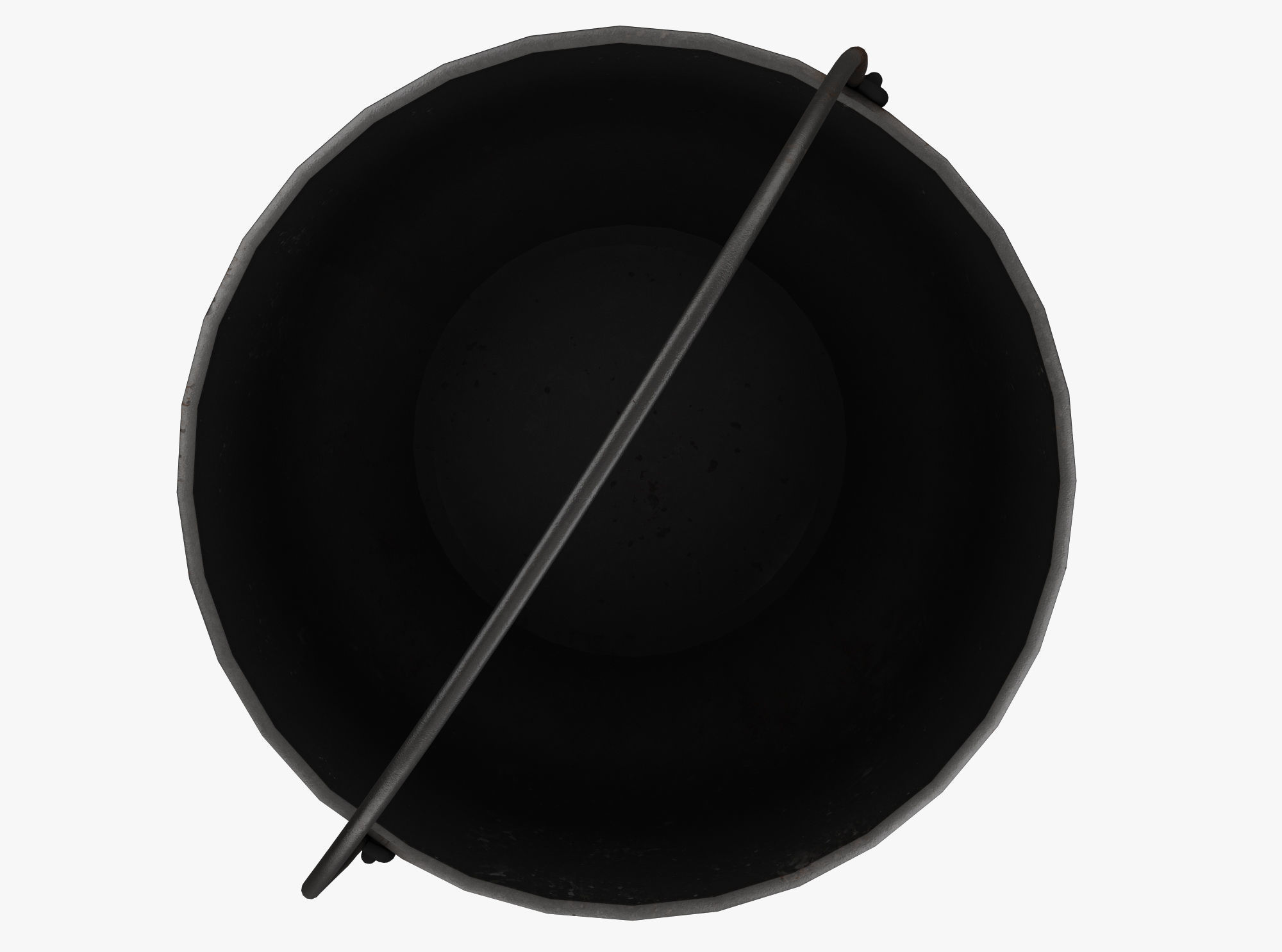 Witchs Cauldron Low-poly 3D model_3