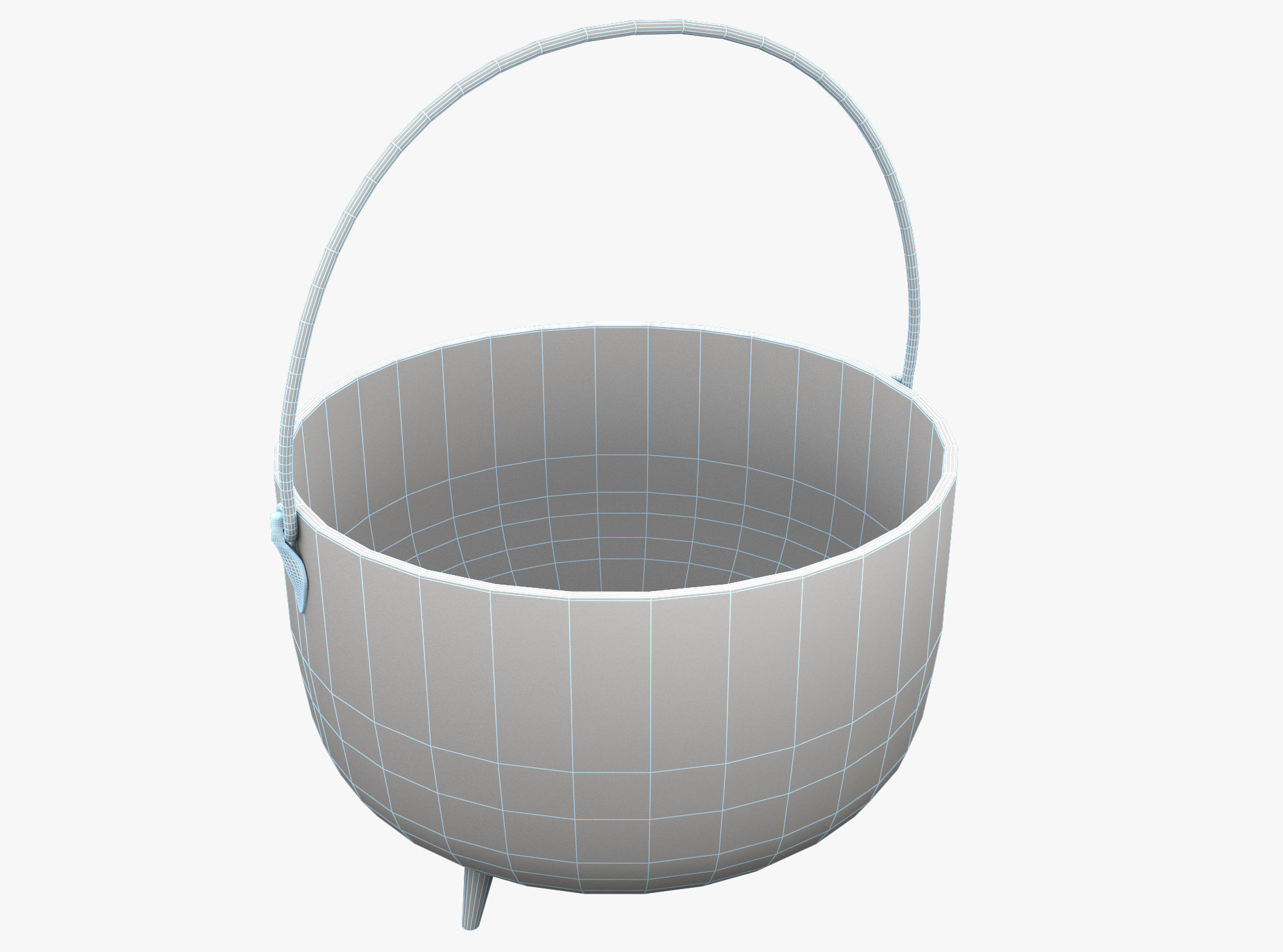 Witchs Cauldron Low-poly 3D model_4