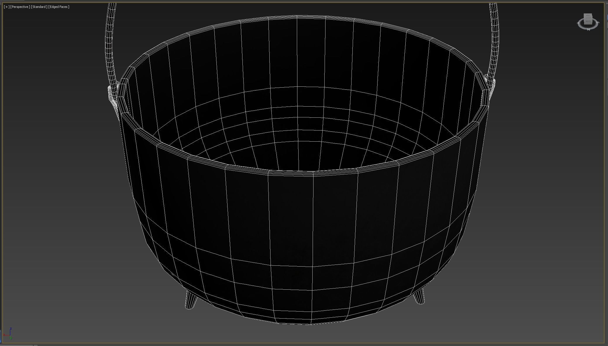 Witchs Cauldron Low-poly 3D model_6