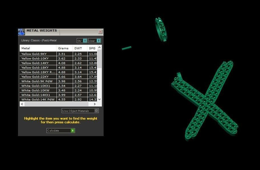 Model 820 Initial X Diamond Letter Pendant 3D print model_11