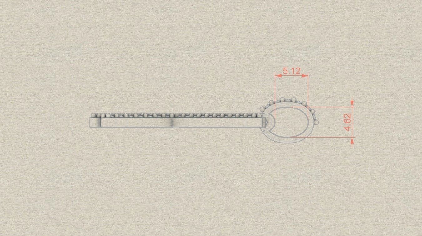 Model 820 Initial X Diamond Letter Pendant 3D print model_7