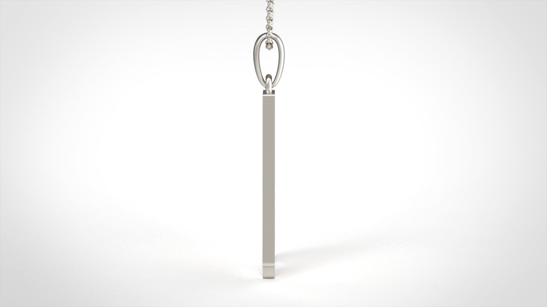 Model 743 Blood A Initial Pendant 3D print model_4