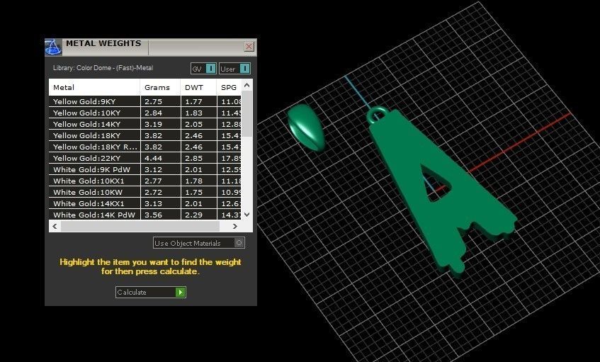 Model 743 Blood A Initial Pendant 3D print model_10