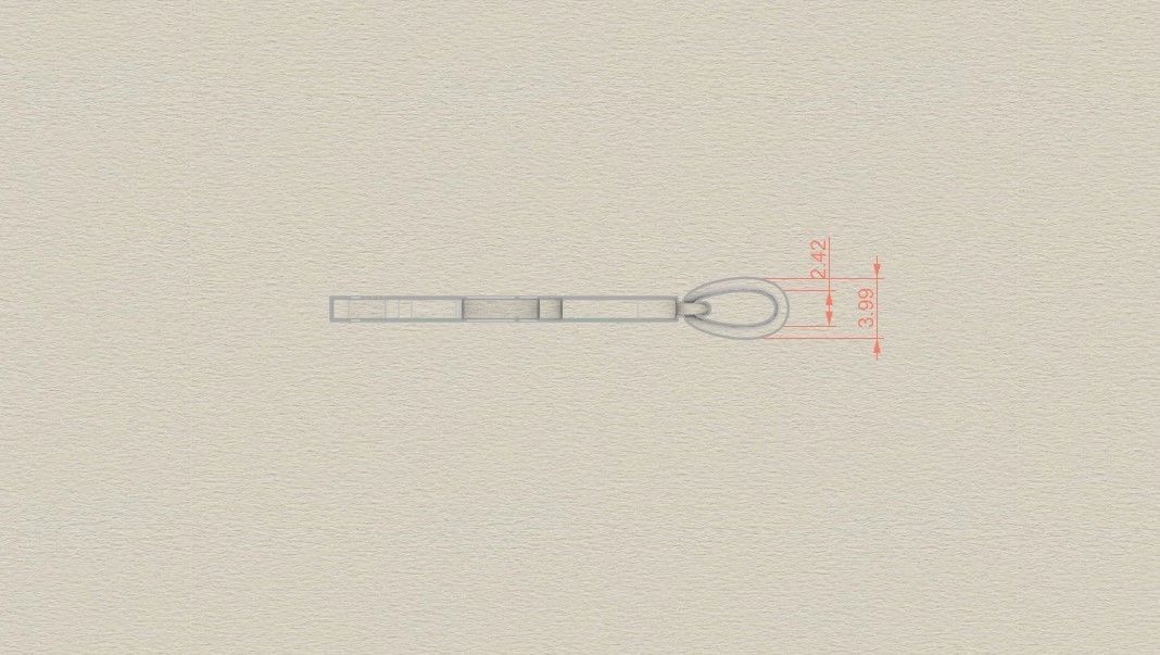 Model 745 Blood C Initial Pendant 3D print model_7