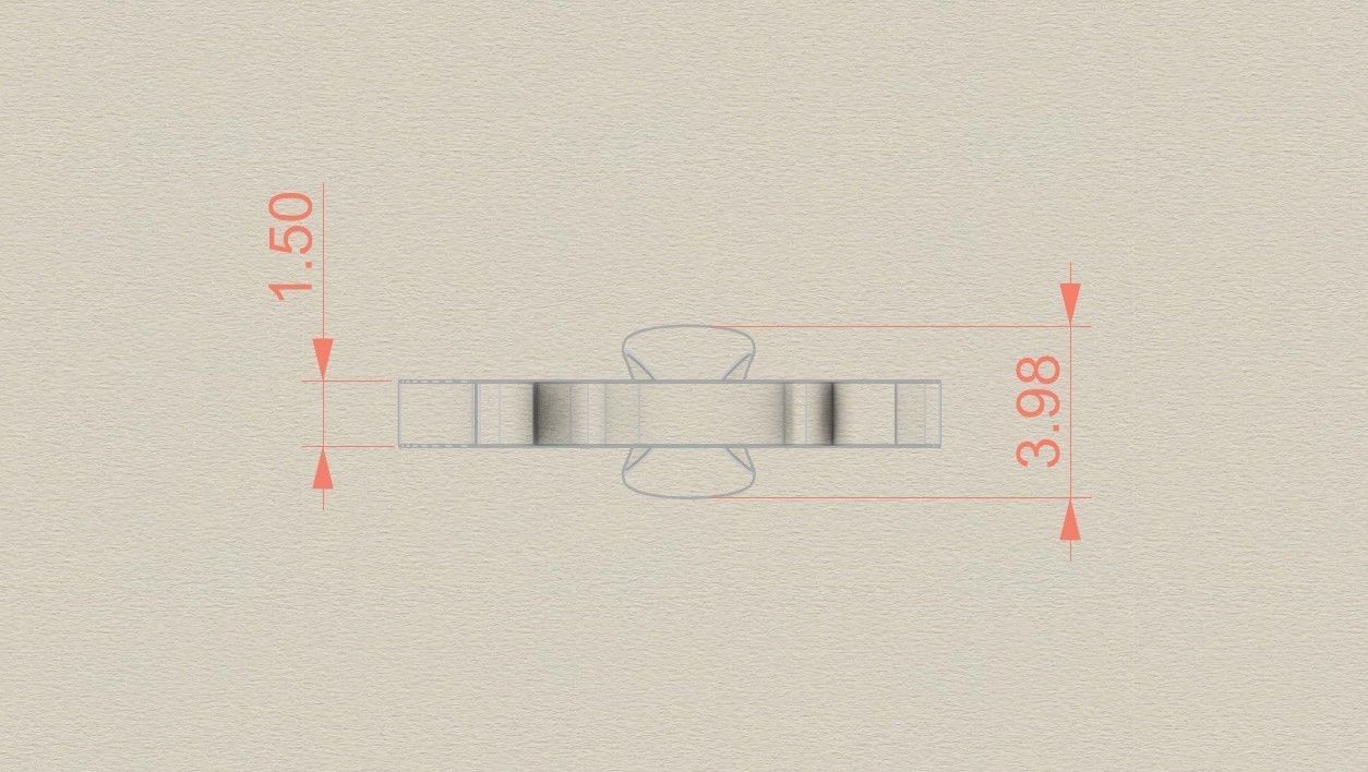 Model 745 Blood C Initial Pendant 3D print model_6