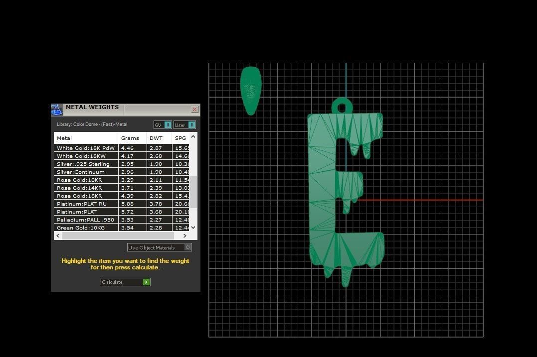 Model 747 Blood E Initial Pendant 3D print model_11