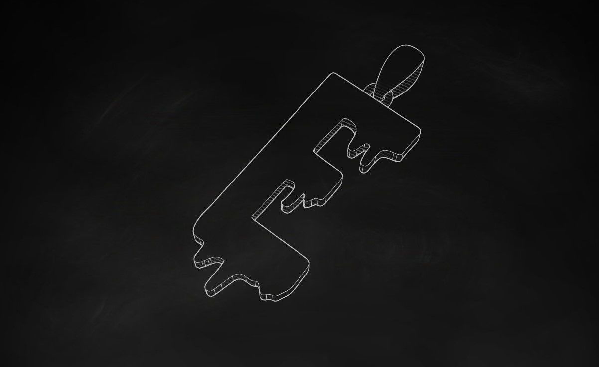 Model 747 Blood E Initial Pendant 3D print model_9