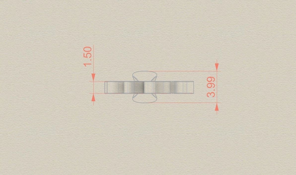 Model 747 Blood E Initial Pendant 3D print model_6