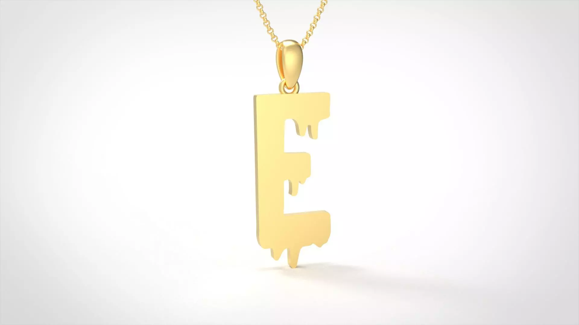 Model 747 Blood E Initial Pendant 3D print model_0