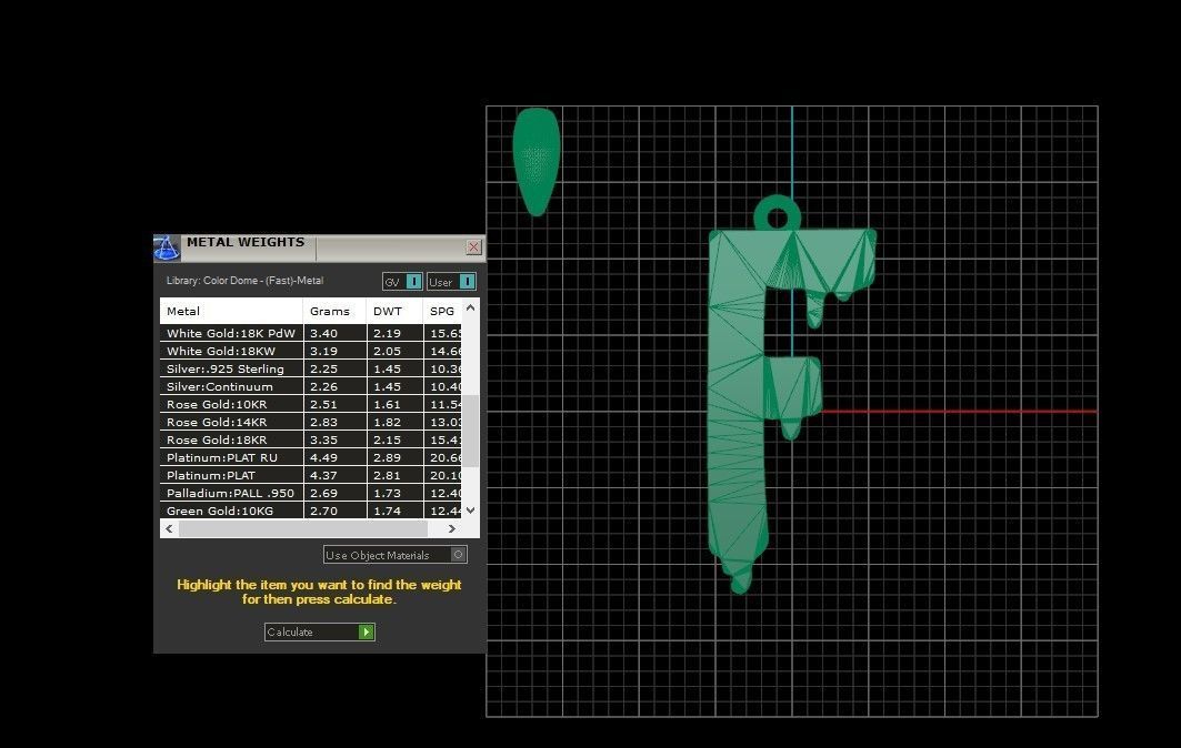 Model 748 Blood F Initial Pendant 3D print model_11