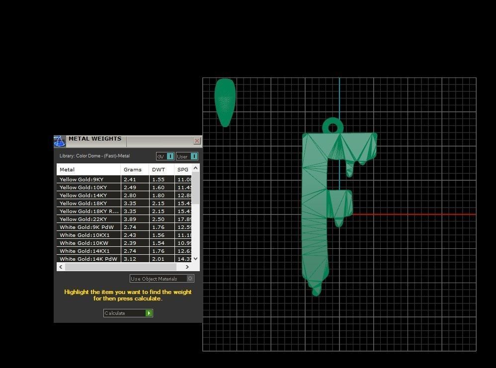 Model 748 Blood F Initial Pendant 3D print model_10