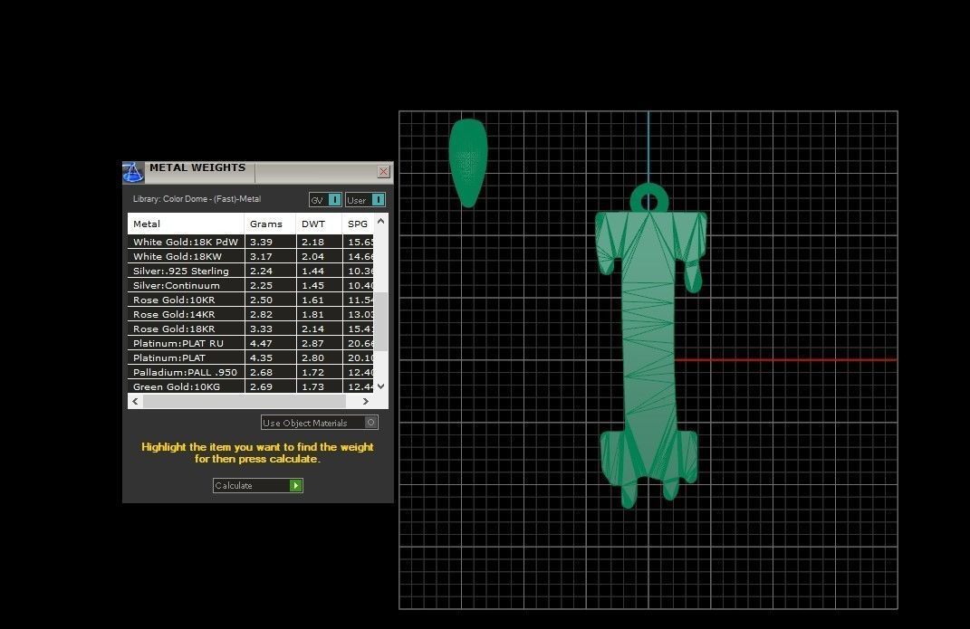 Model 751 Blood I Initial Pendant 3D print model_11