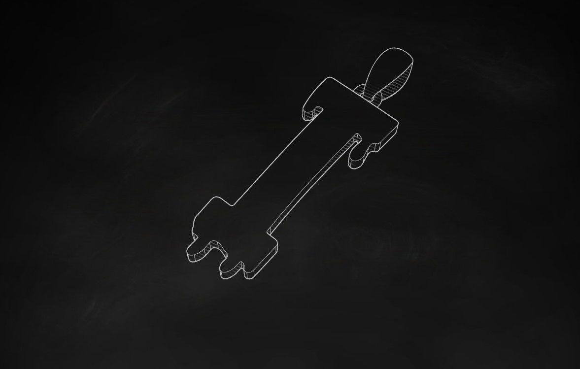 Model 751 Blood I Initial Pendant 3D print model_9