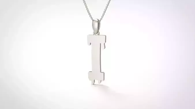 Model 751 Blood I Initial Pendant 3D print model