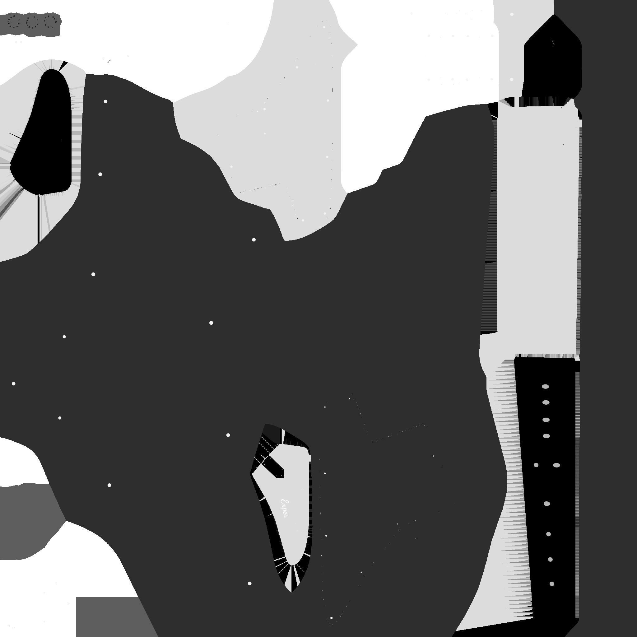 Electric Guitar F03 Black - Music Instrument Design Low-poly 3D model_21