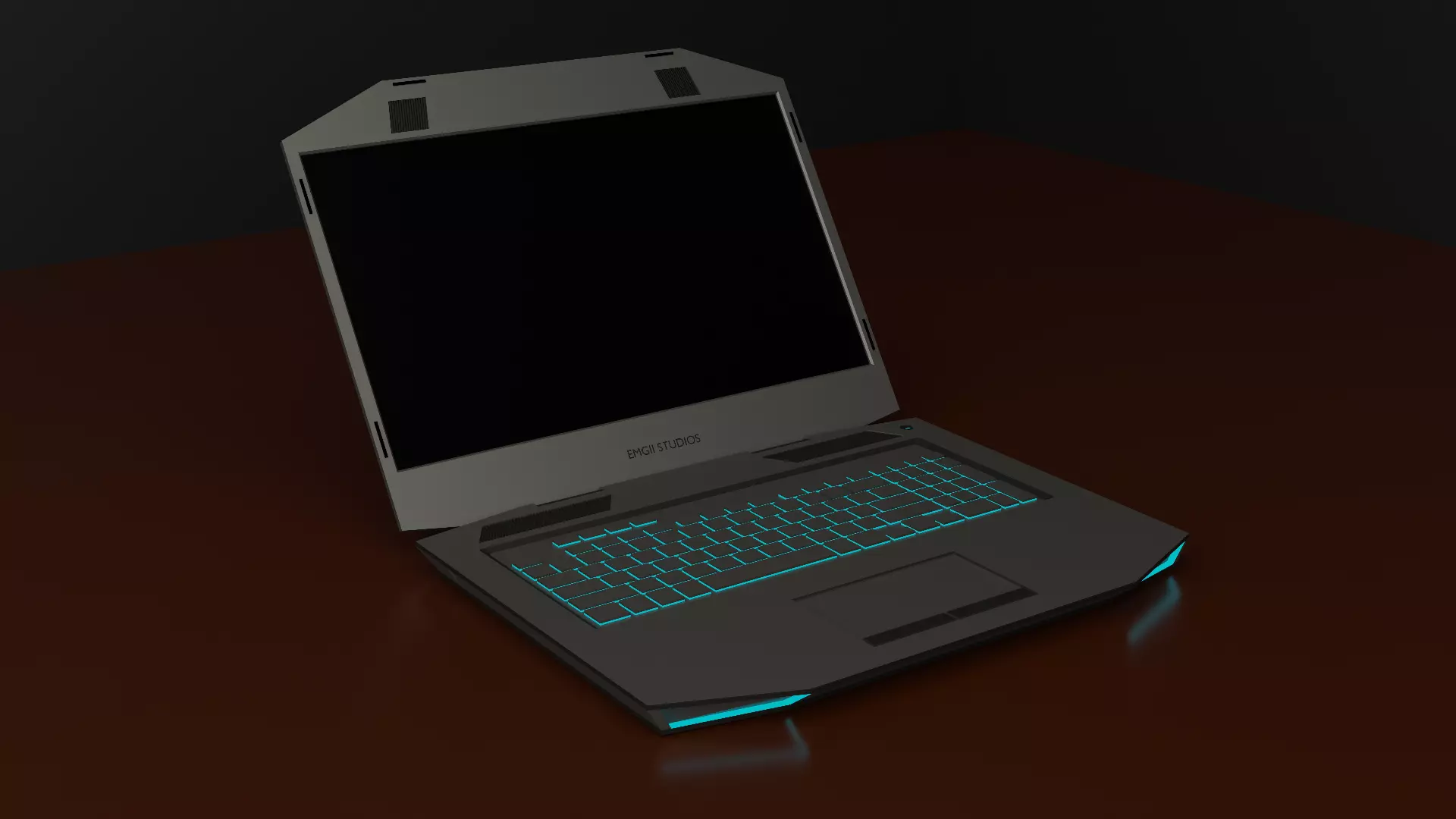 17 inch Low-Poly LapTop Free low-poly 3D model
