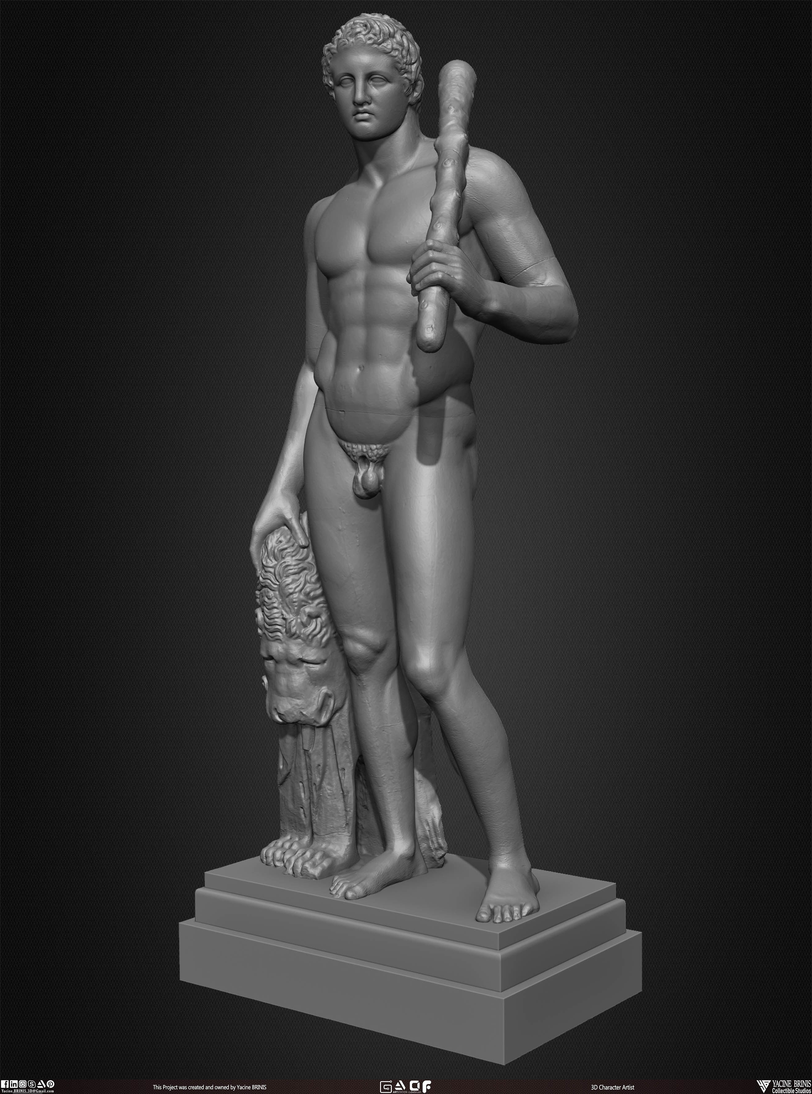 20 Statues Kitbash Vol 04 Low-poly 3D model_30