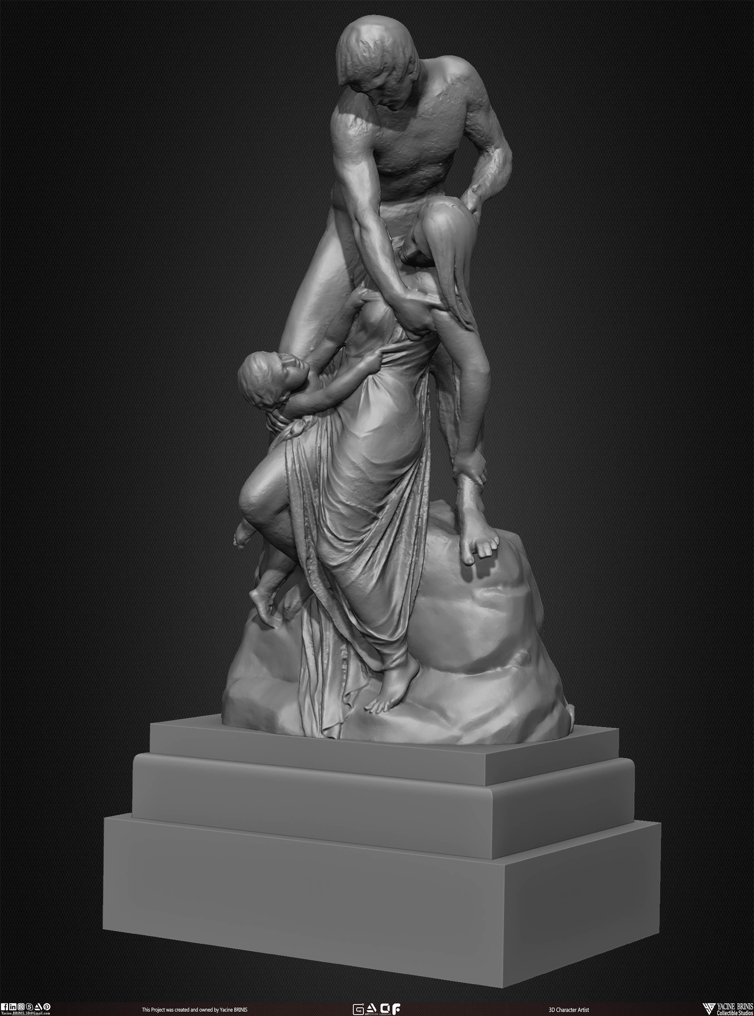 20 Statues Kitbash Vol 04 Low-poly 3D model_13