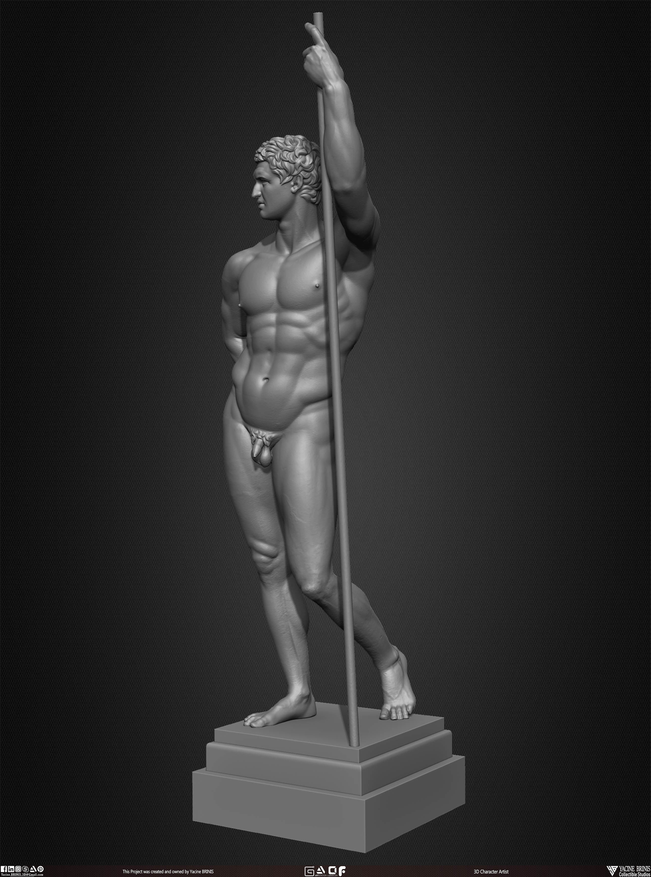 20 Statues Kitbash Vol 04 Low-poly 3D model_27