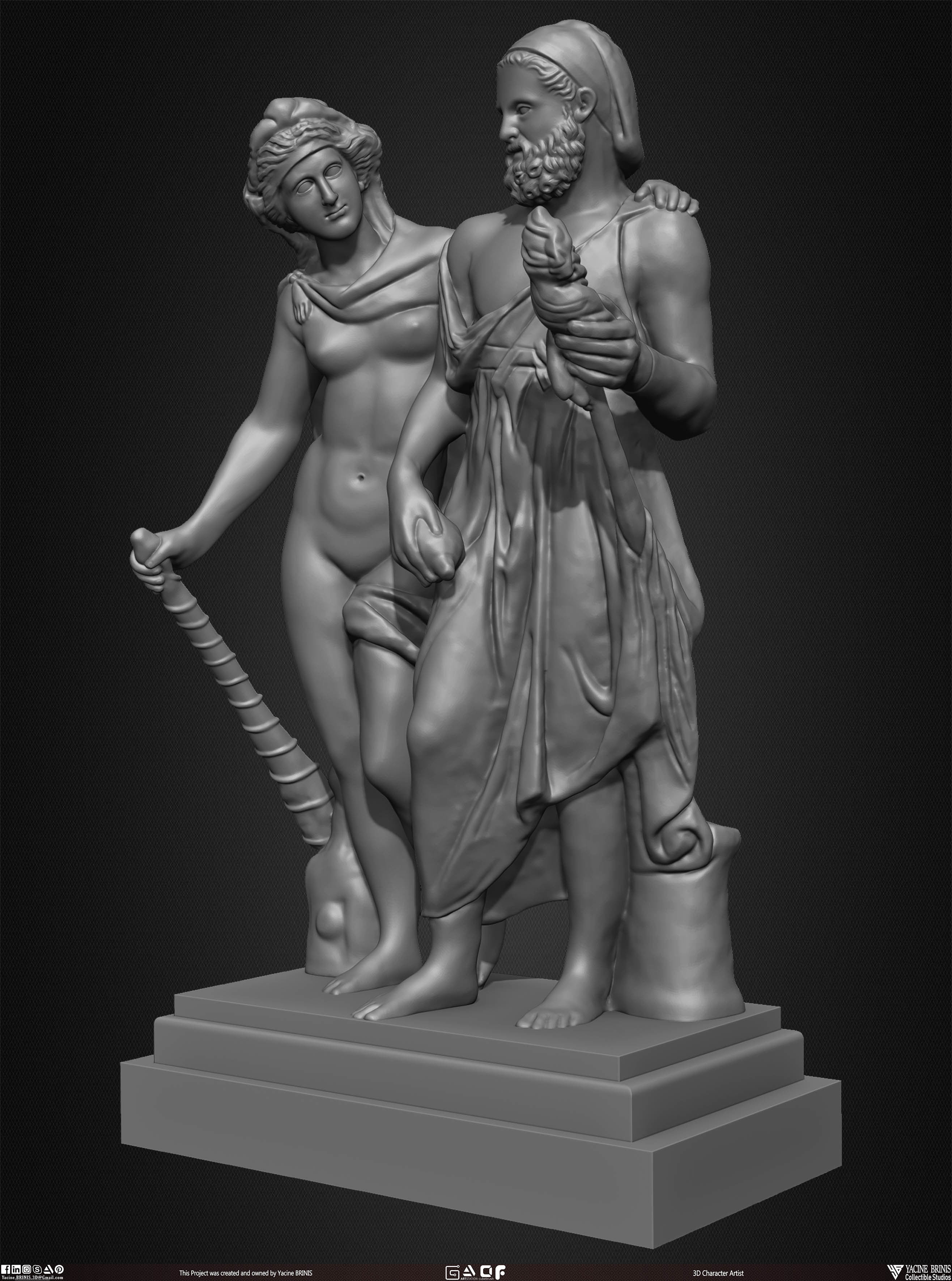 20 Statues Kitbash Vol 04 Low-poly 3D model_23