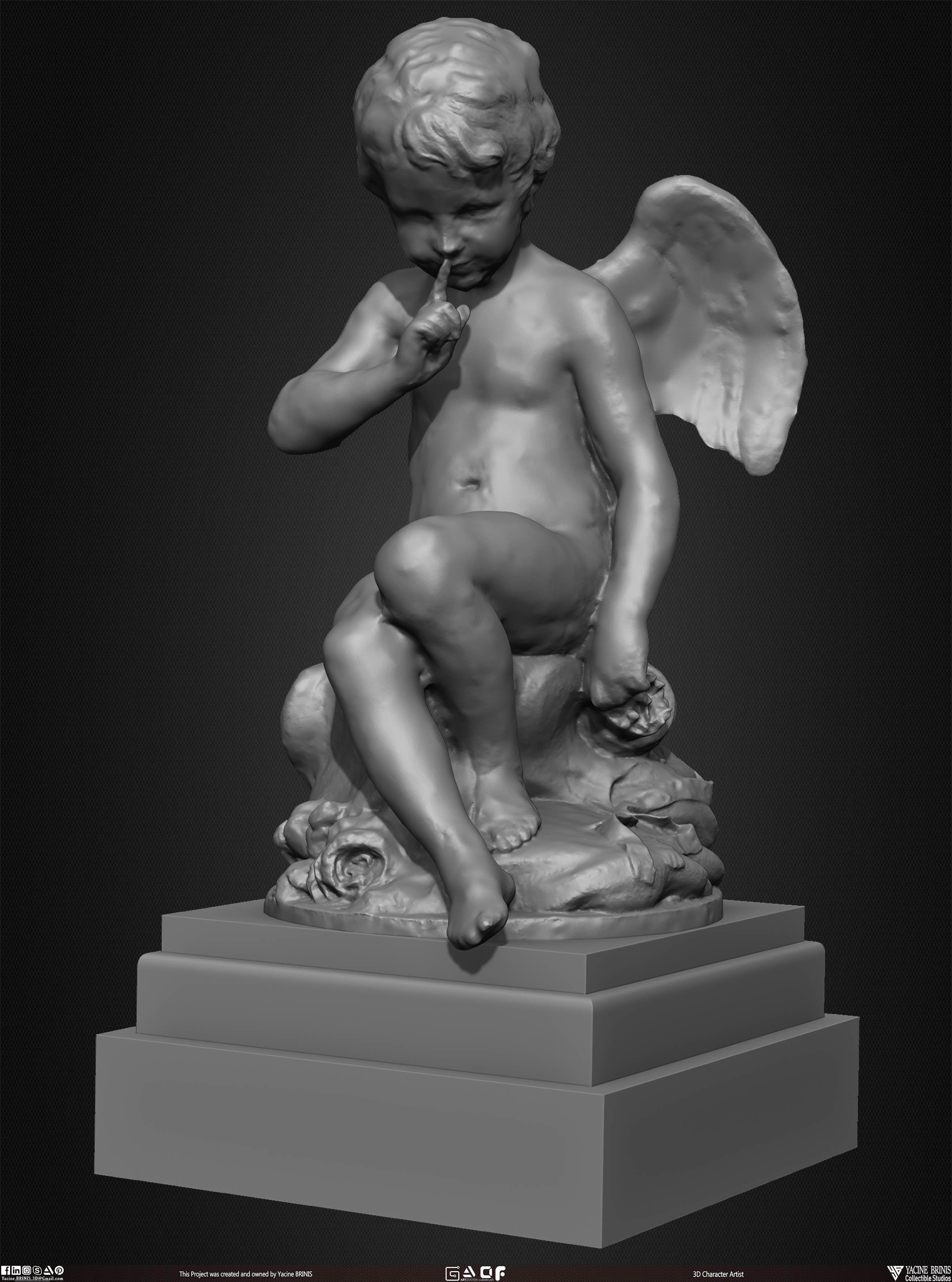 20 Statues Kitbash Vol 04 Low-poly 3D model_12