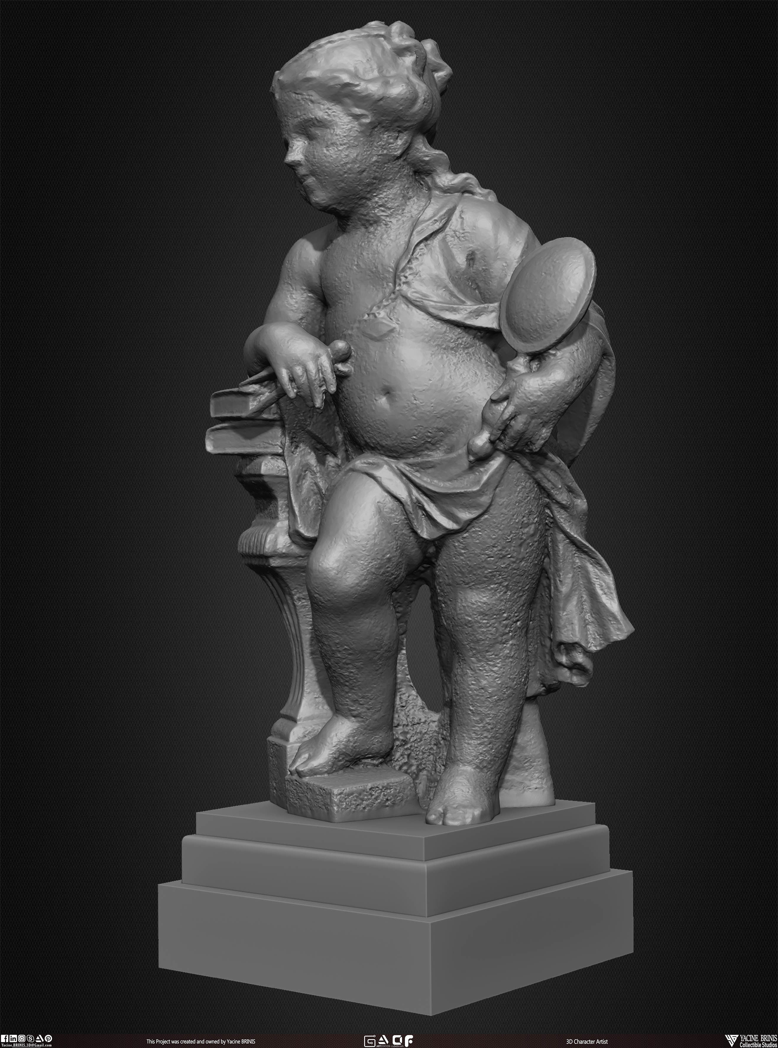 20 Statues Kitbash Vol 04 Low-poly 3D model_20