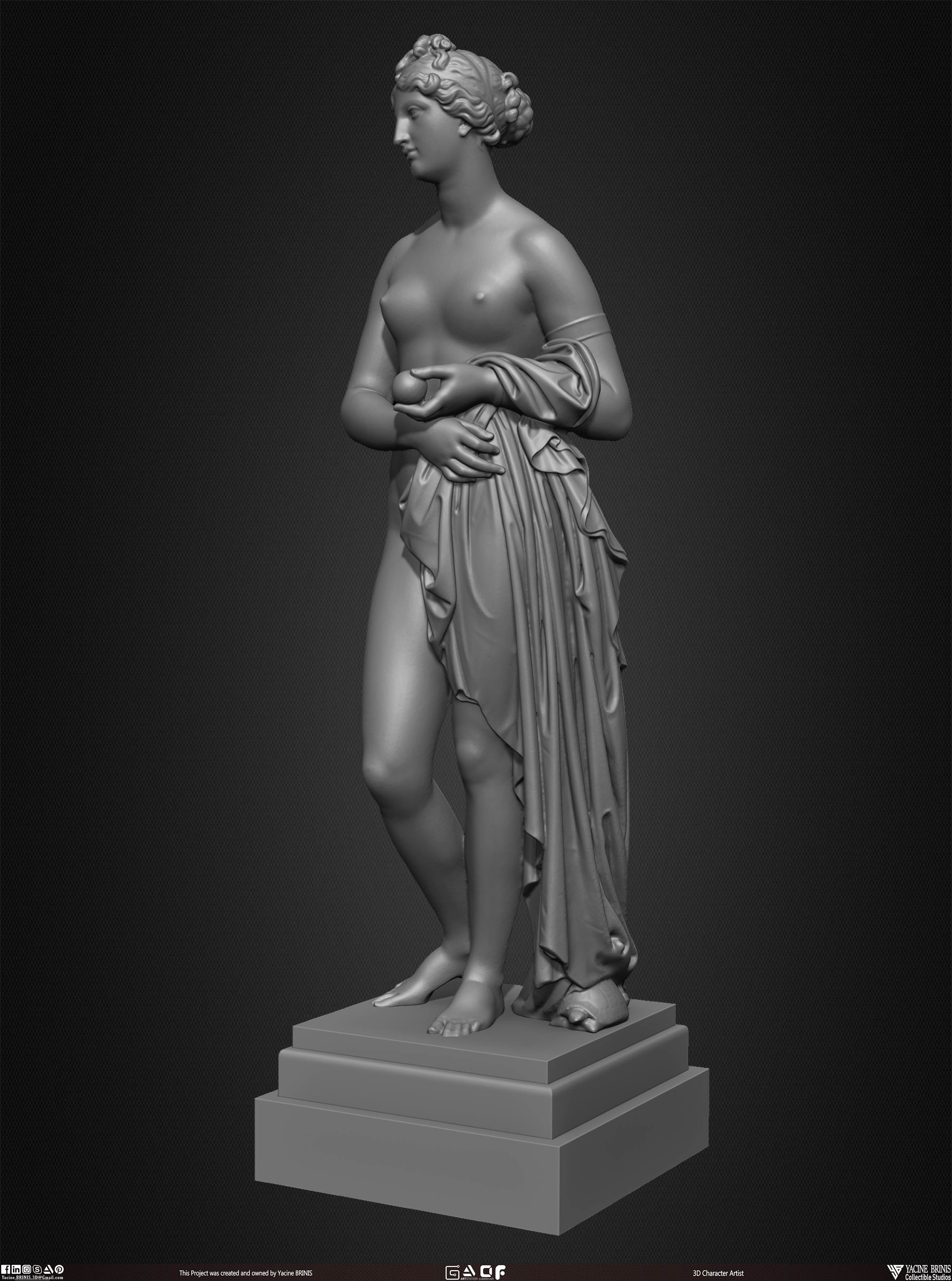 20 Statues Kitbash Vol 04 Low-poly 3D model_18