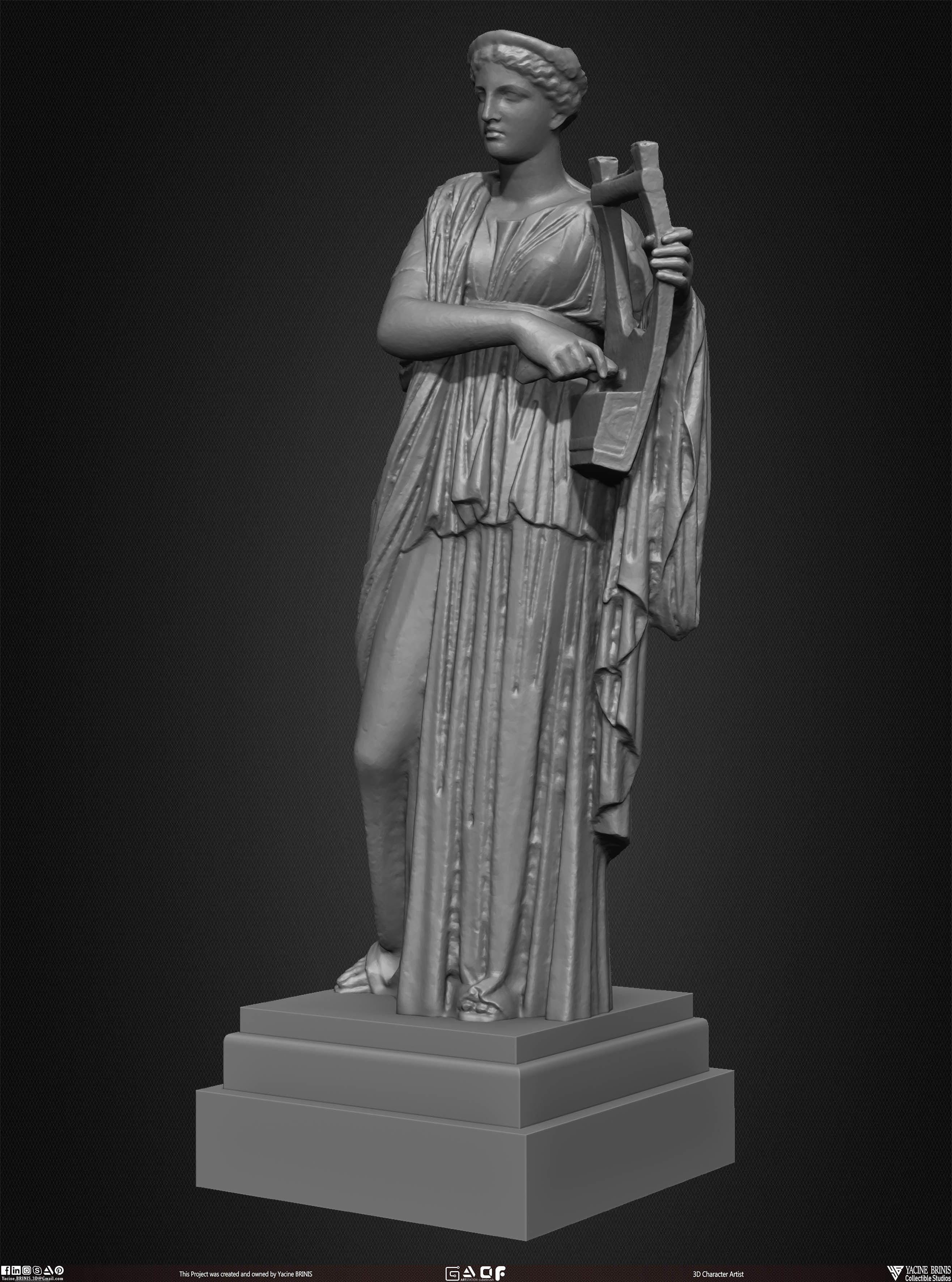 20 Statues Kitbash Vol 04 Low-poly 3D model_15