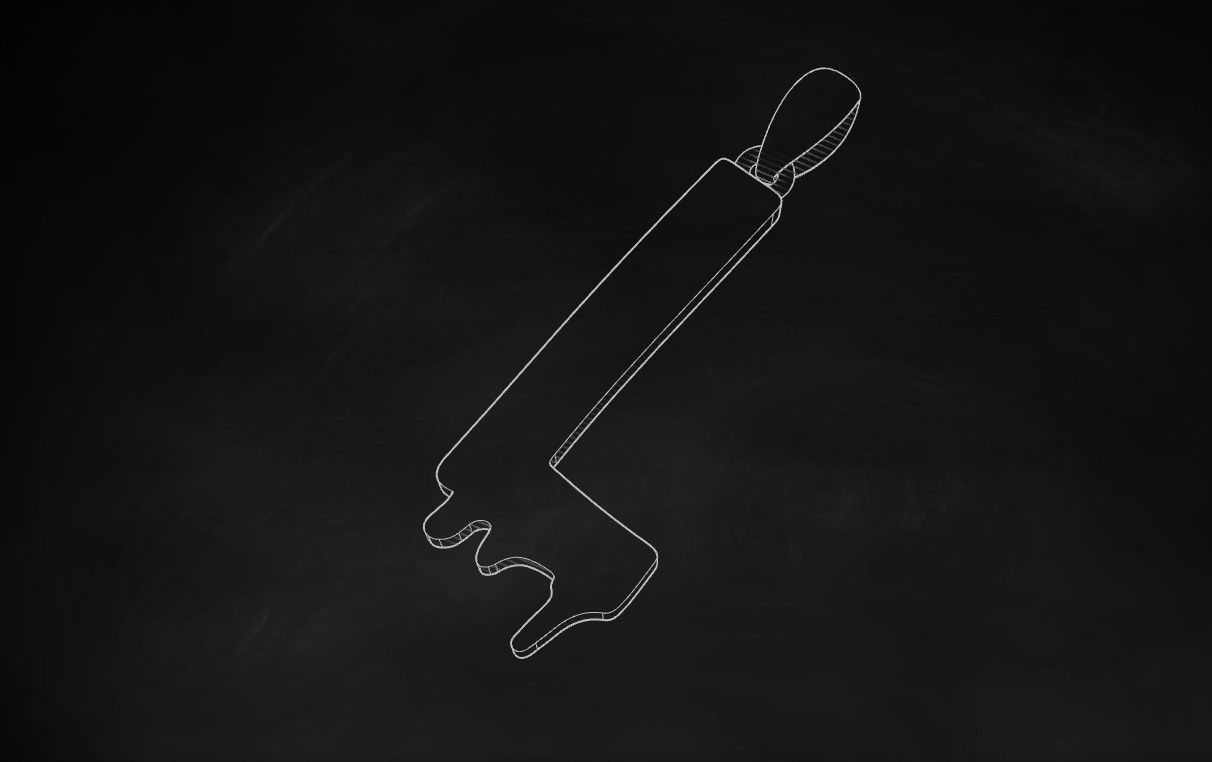 Model 754 Blood L Initial Pendant 3D print model_9