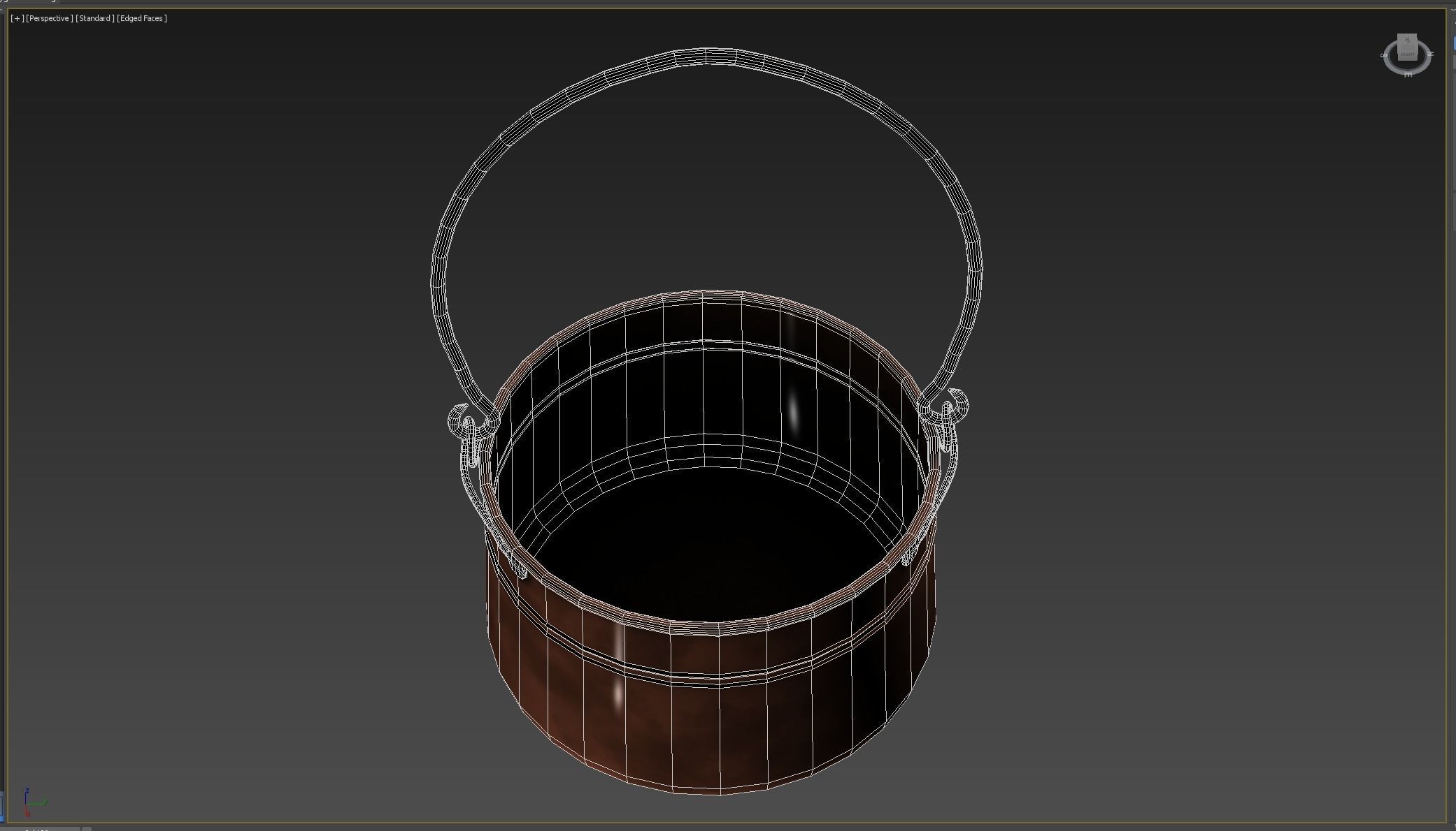 Witchs Cauldron Low-poly 3D model_8