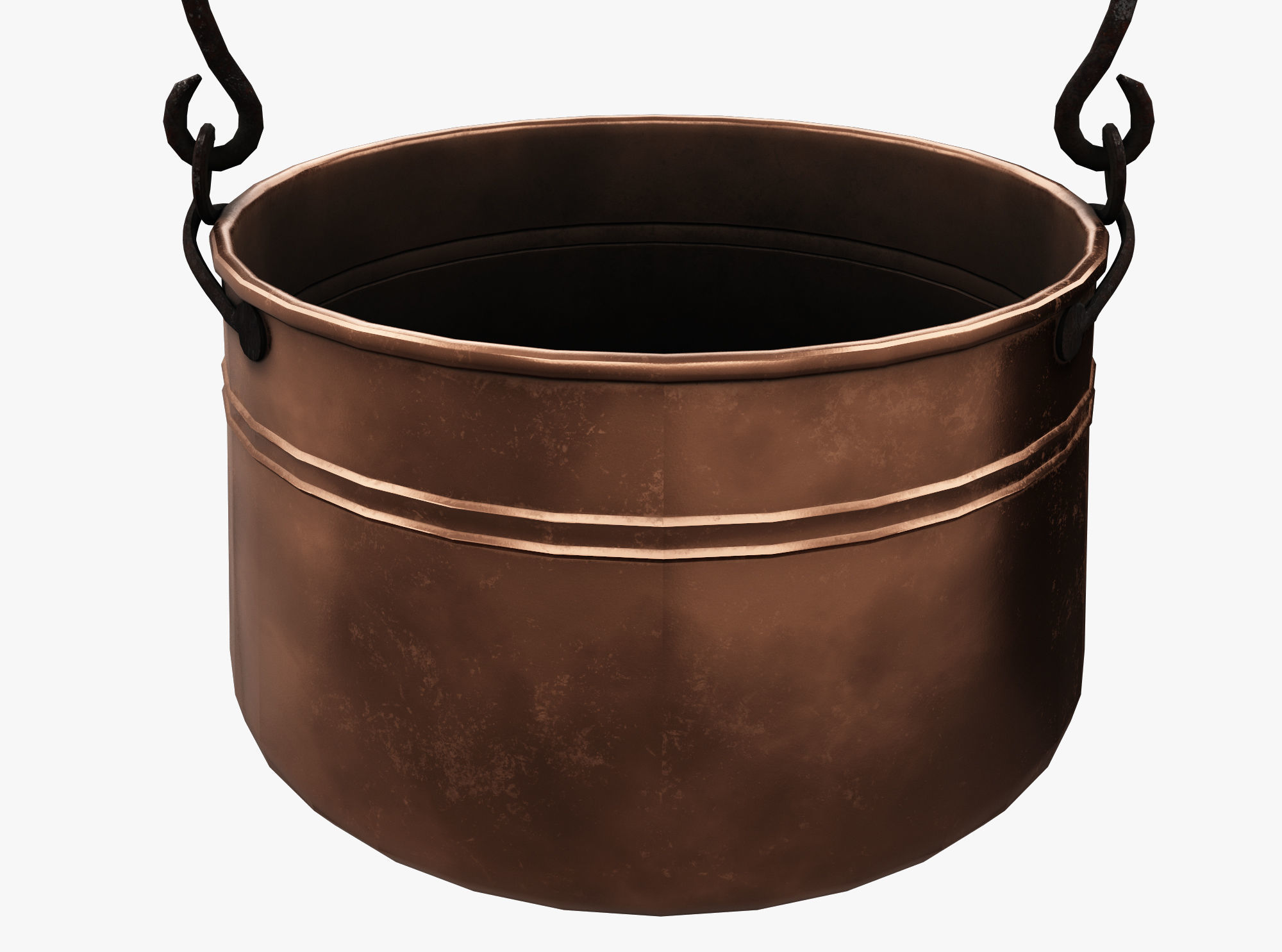 Witchs Cauldron Low-poly 3D model_1