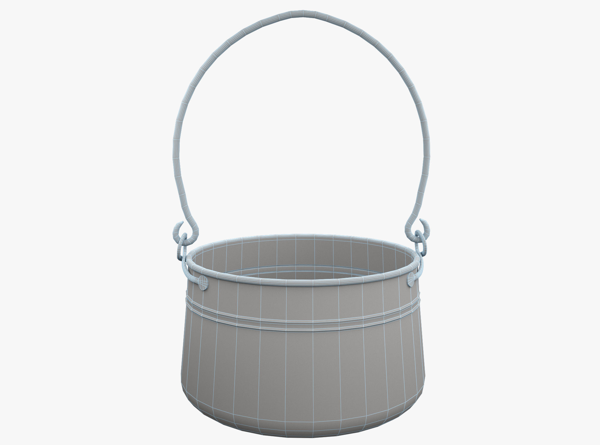 Witchs Cauldron Low-poly 3D model_4