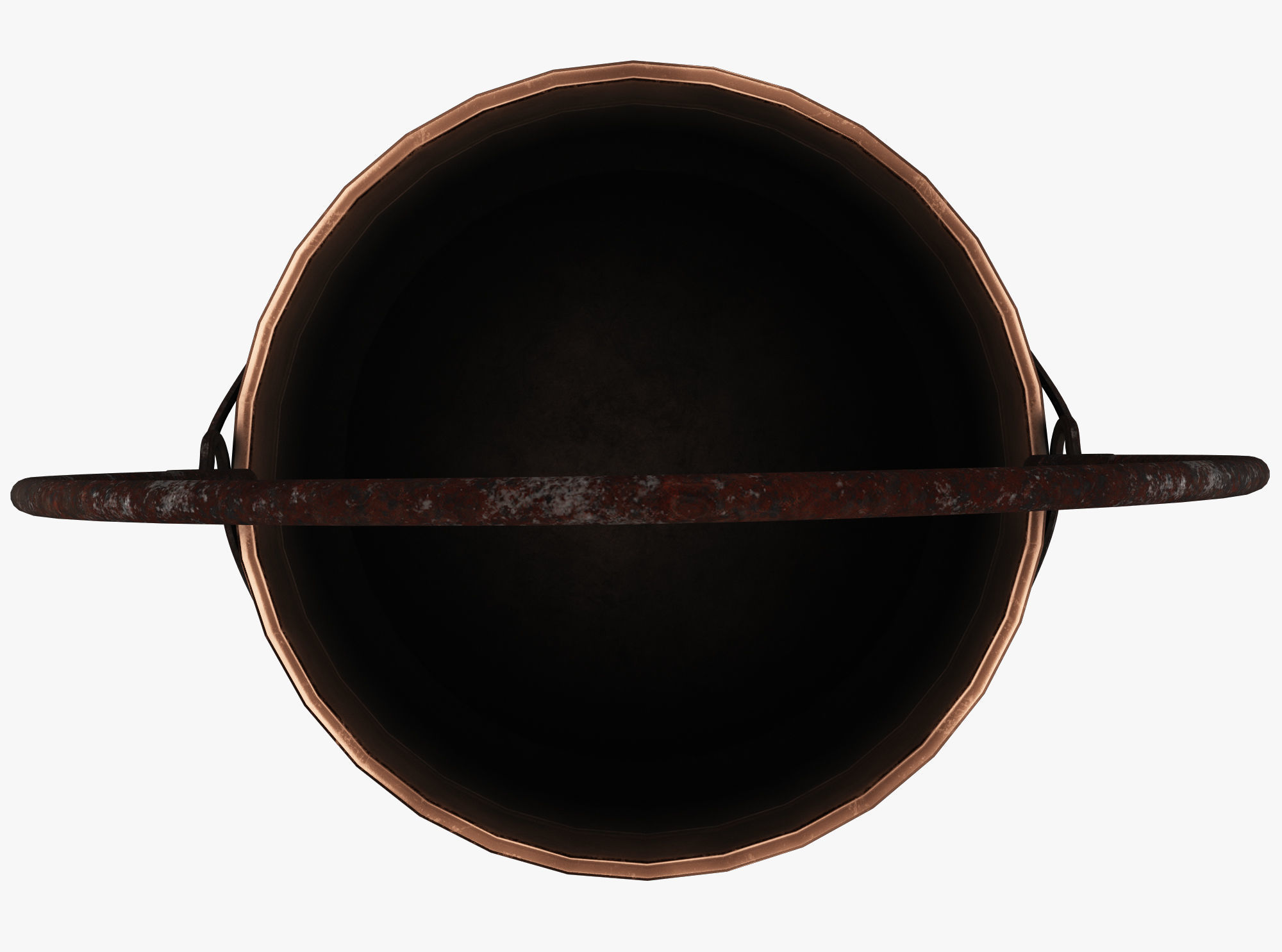 Witchs Cauldron Low-poly 3D model_3