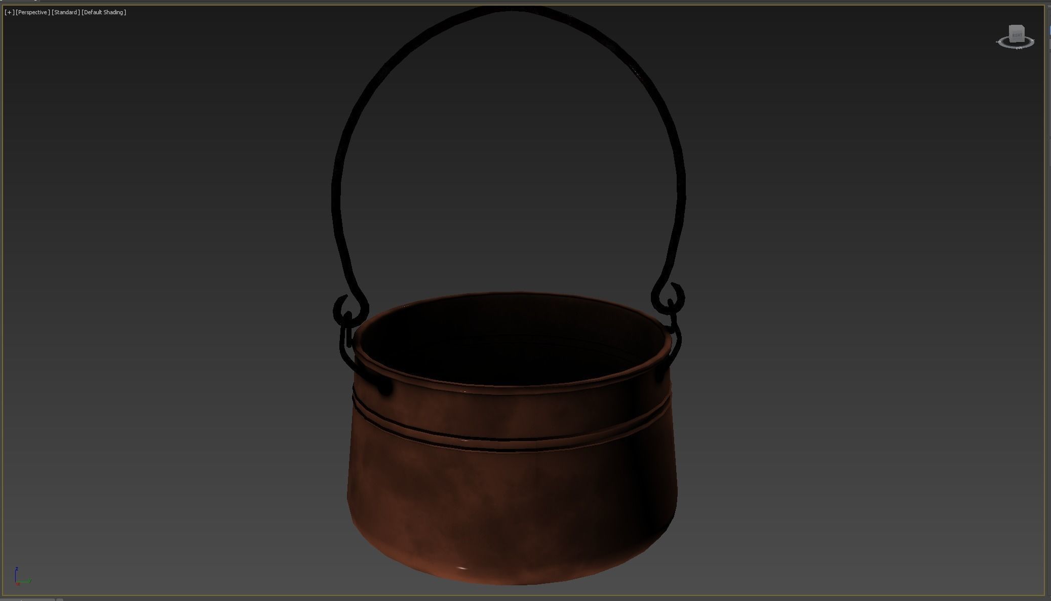 Witchs Cauldron Low-poly 3D model_7