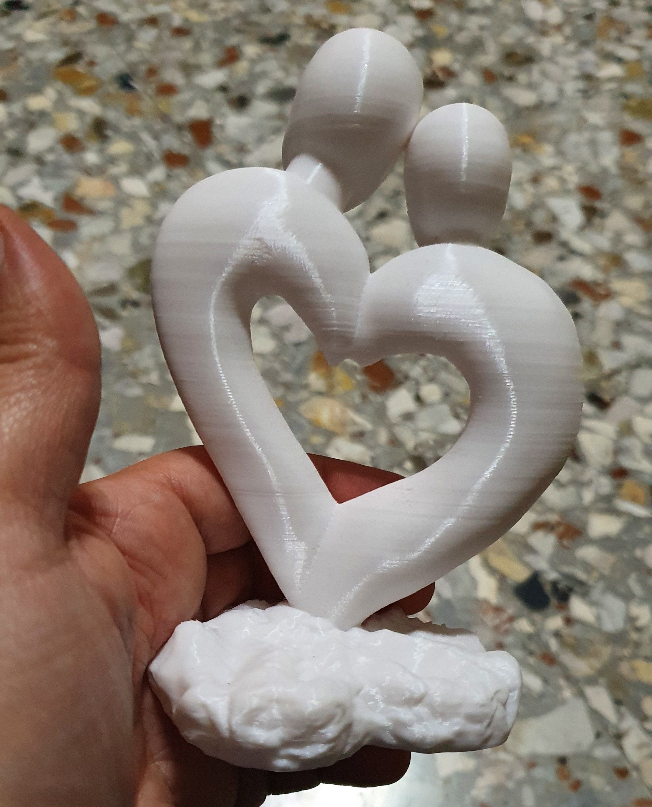 Lovers Statue 3D print model_3